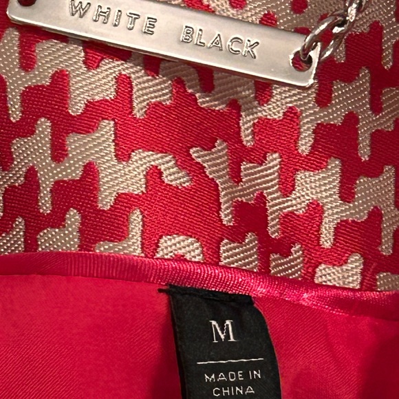 NWT WHBM Red Houndstooth Jacket Tie Belt - Picture 7 of 13